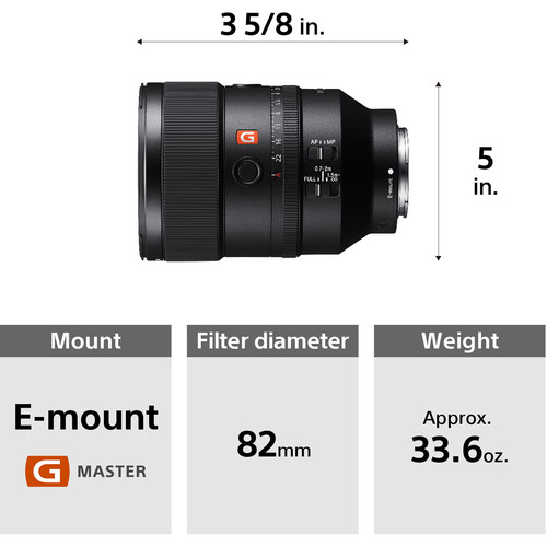 Ống Kính Sony G Master FE 135mm F1.8 GM - SEL135F18GM