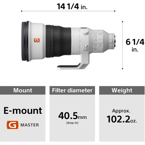 Ống Kính Sony FE 400mm F2.8 GM OSS - SEL400F28GM