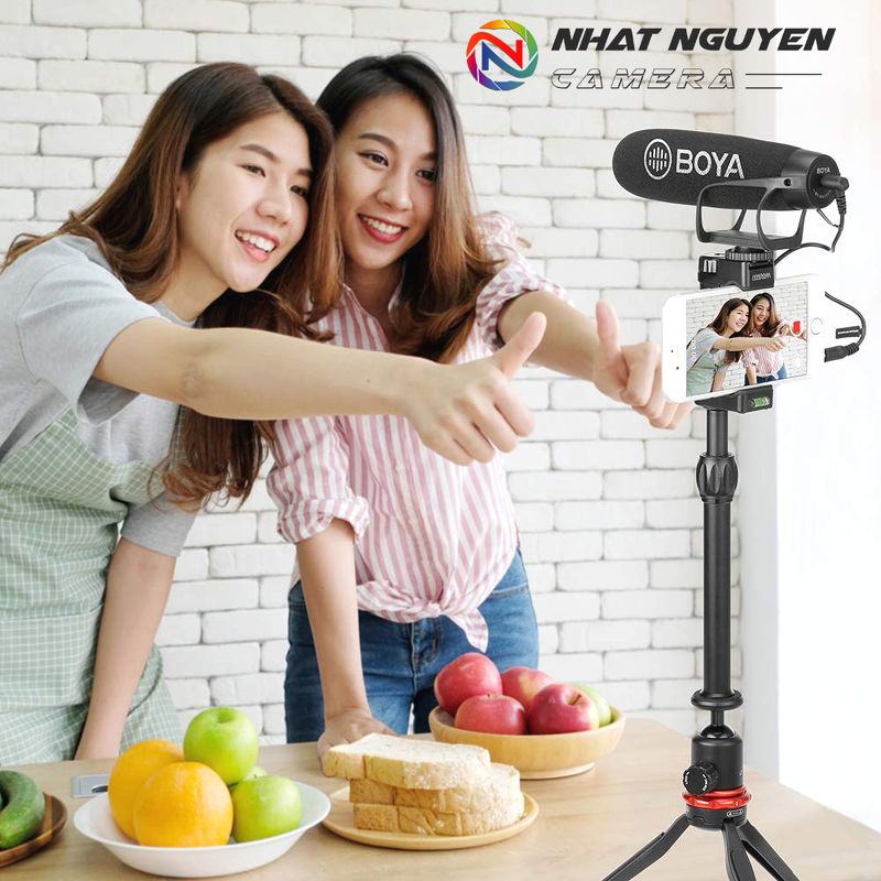 Micro Boya BY 2021 dùng cho điện thoại và DSLR camera