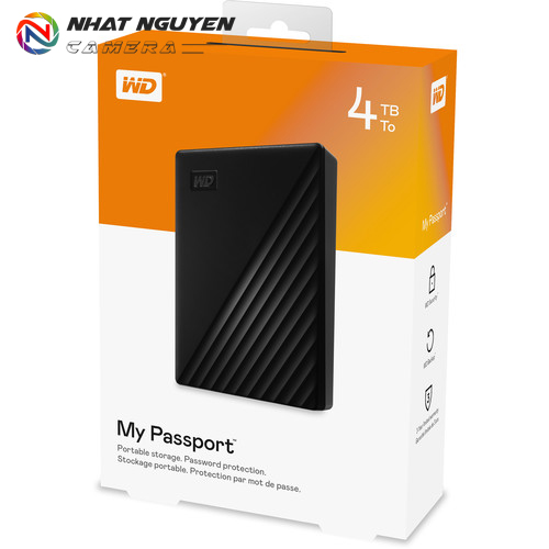 Ổ Cứng My Passport WD 4TB USB 3.2 - màu đen (Phiên bản mới)