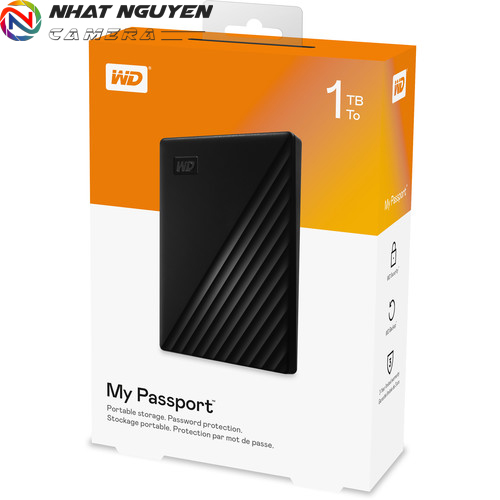 Ổ Cứng My Passport WD 1TB USB 3.2 - màu đen (Phiên bản mới)