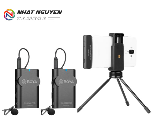 BY-WM4 PRO K6 - Micro không dây Boya BY WM4 PRO K6 cổng Type C ( 2 phát 1 nhận) - Bảo hành 12 tháng