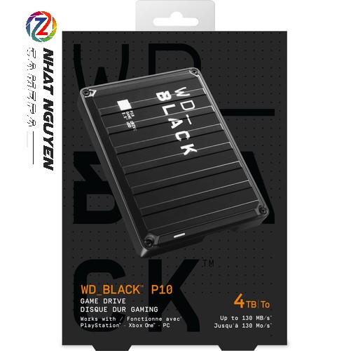 Ổ cứng di động WD P10 Black Game Drive 4TB