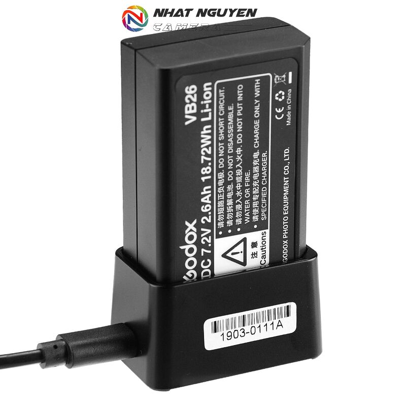Pin Godox V1 - Pin zin VB26 cho Godox V1 / V860III