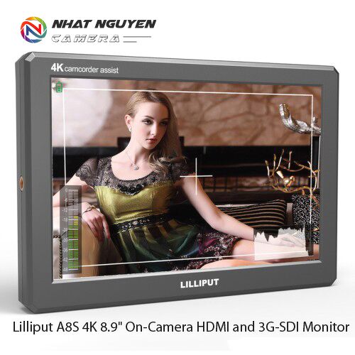 Màn hình Lilliput A8S 4K 8.9 Inch HDMI /3G-SDI - Bảo hành 12 tháng