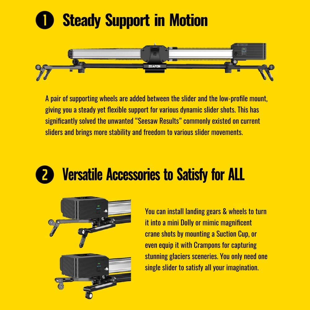 Zeapon Slider - Motorized Micro 2 E600 Slider - Micro 2 E600 Kèm Motor ( Bảo hành 12 tháng)