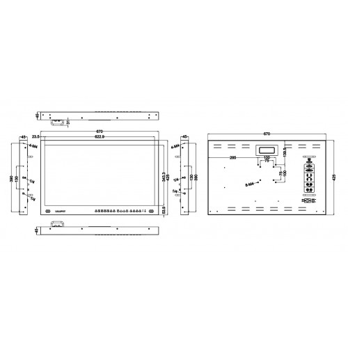 Màn Hình Lilliput BM280-4KS - Lilliput 28 inch 4K monitor kèm 3D LUTS và HDR