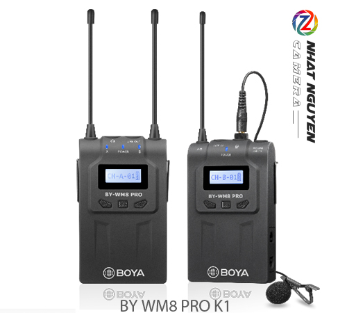 BY-WM8 PRO K1 - Micro không dây Boya BY WM8 PRO K1 - Bảo hành 12 tháng