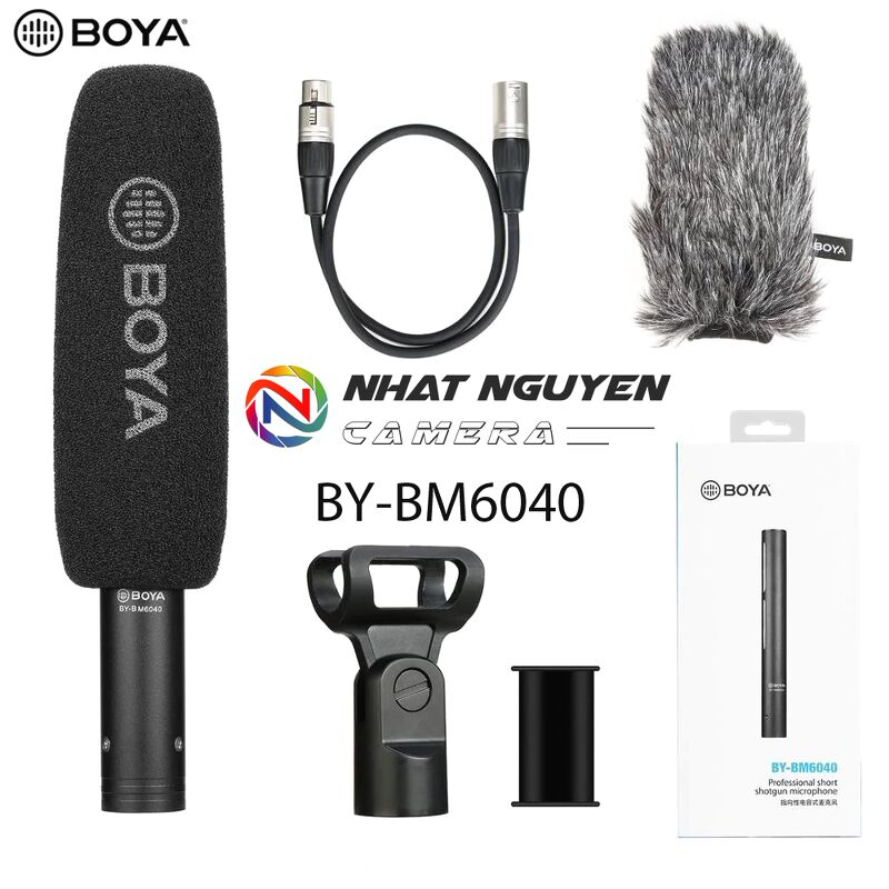 Micro shortgun Boya BM6040 - BY-BM6040 - Bảo hành 12 tháng