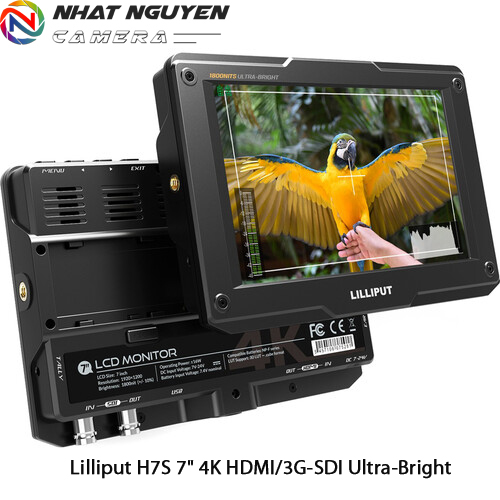 Màn hình Lilliput H7S Monitor - Màn hình Lilliput 7 inch 4K HDMI / 3G-SDI Ultrabright