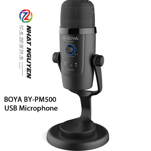 BOYA BY-PM500 - Micro Boya PM500 USB Microphone (IOS/Android, Mac/Windows) - Bảo hành 12 tháng