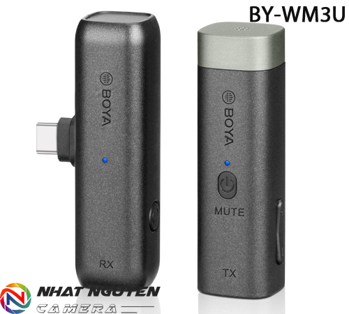 BOYA BY-WM3U - Micro không dây BOYA BY WM3U dành cho máy ảnh và thiết bị Android (2,4 GHz)