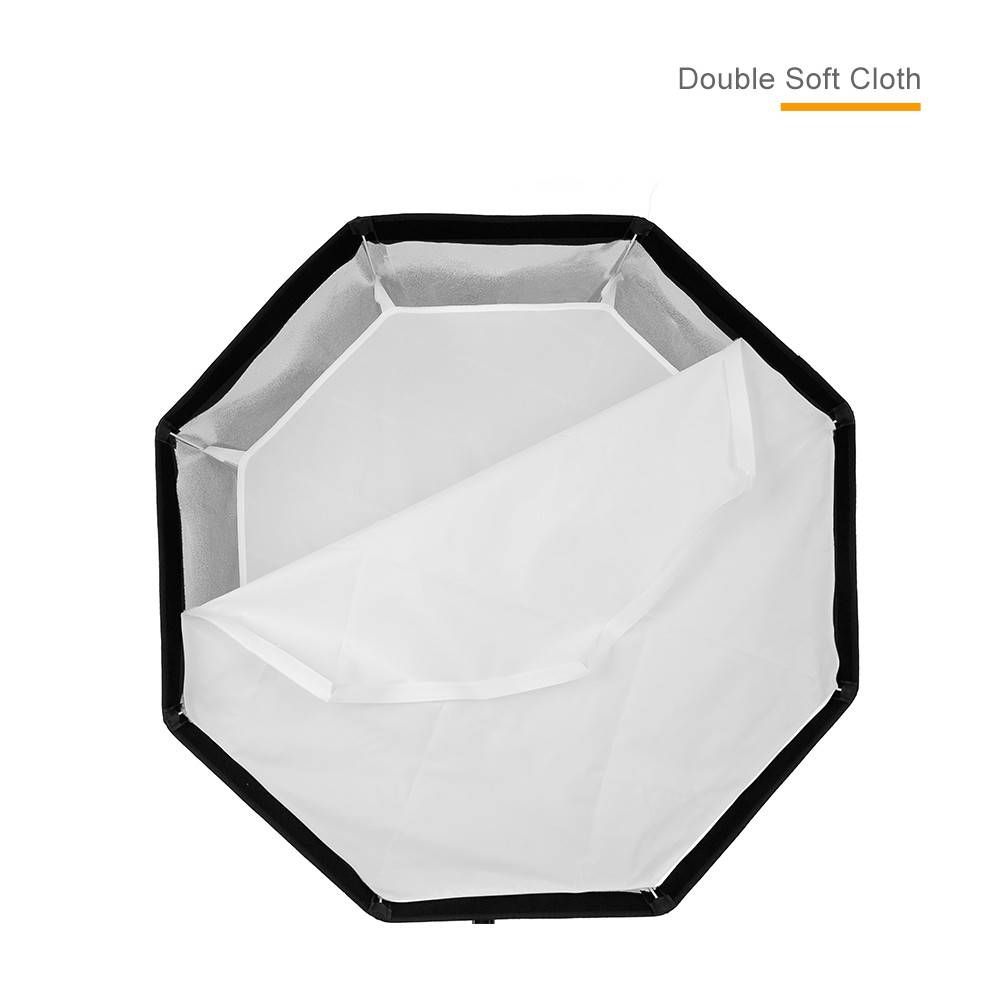 Softbox Dù thao tác nhanh Godox 95cm, kèm tổ ong - Softbox bát giác 95 cm ( kèm tổ ong)