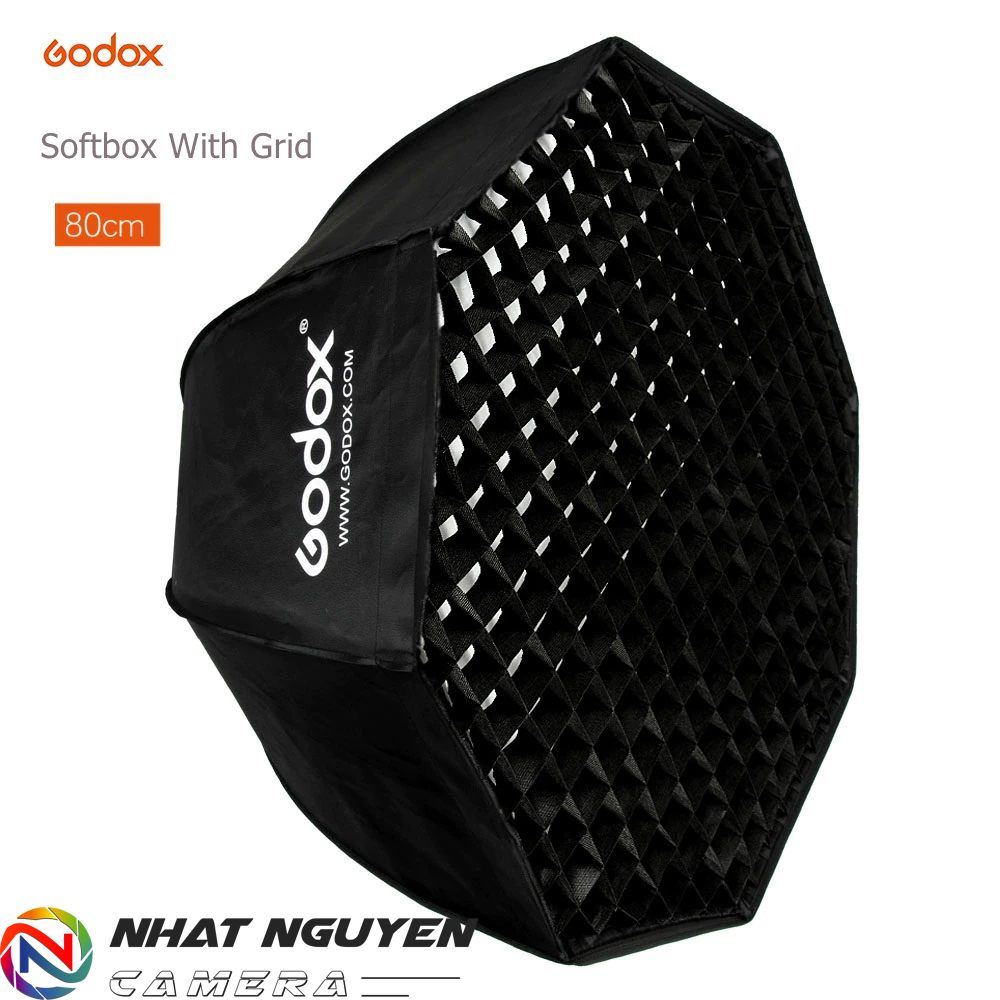 Softbox Dù Godox 80cm kèm tổ ong - Softbox bát giác 80 cm - Godox softbox 80cm ( kèm tổ ong )