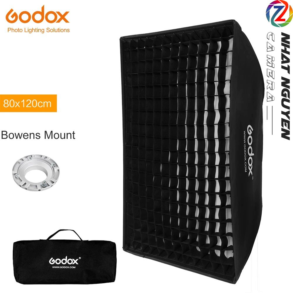 Softbox Godox 80 x 120cm kèm tổ ong - Sotfbox tổ ong 80x120 Godox