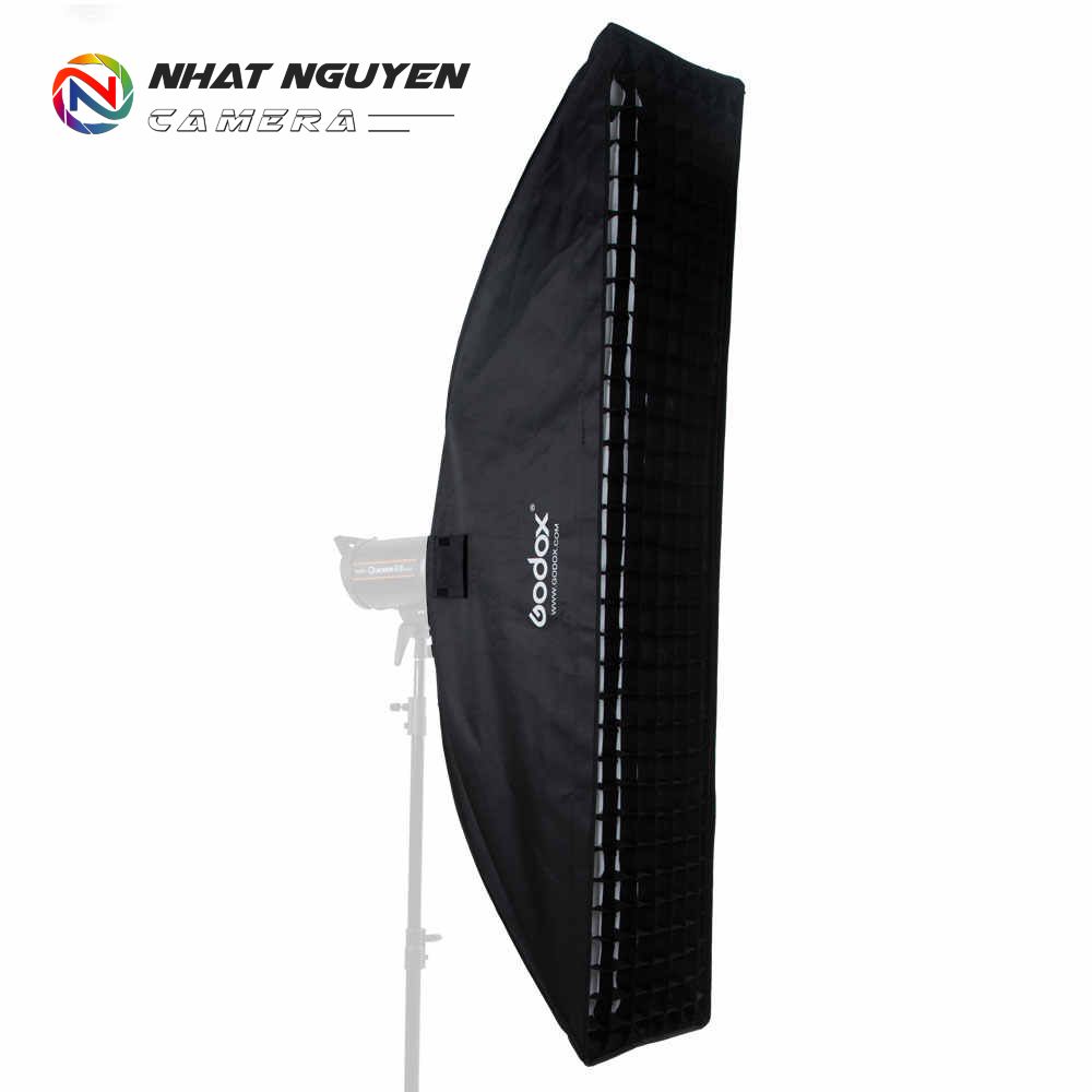 Softbox Godox 35 x 160cm kèm tổ ong - Sofbox tổ ong 35x160 cm