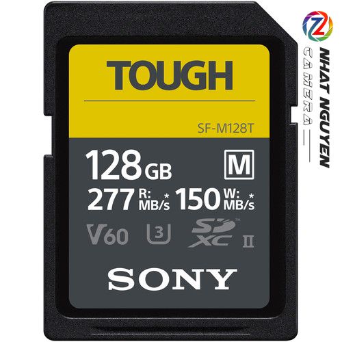 Thẻ Nhớ Sony TOUGH 128GB - Thẻ SD Tough Sony 277Mb/150MB/s C10 U3 - 128GB