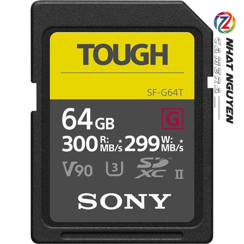 Thẻ Nhớ Sony TOUGH 64GB - Thẻ SD Tough Sony 300Mb/299MB/s C10 U3 - 64GB