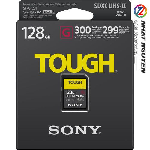 Thẻ Nhớ Sony TOUGH 128GB - Thẻ SD Tough Sony 300Mb/299MB/s C10 U3 -128GB