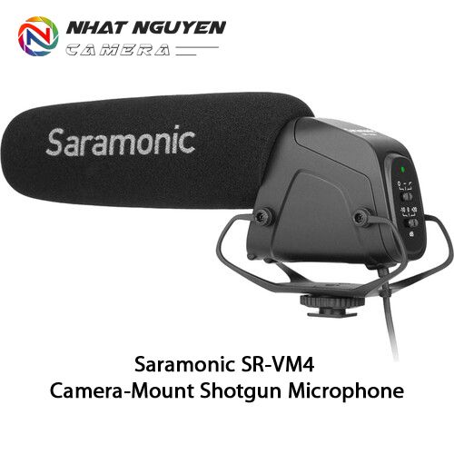 Microphone thu âm shotgun Saramonic SR-VM4 - Bảo hành 12 tháng