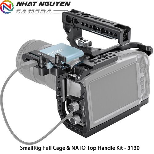 SmallRig Full Cage & NATO Top Handle Kit cho Blackmagic Pocket Cinema Camera 6K/4K - 3130
