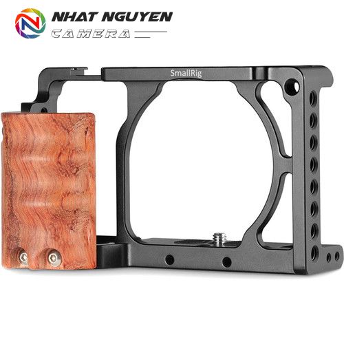 SmallRig Cage kèm Wooden Handgrip cho máy ảnh Sony A6000/A6300 - 2082