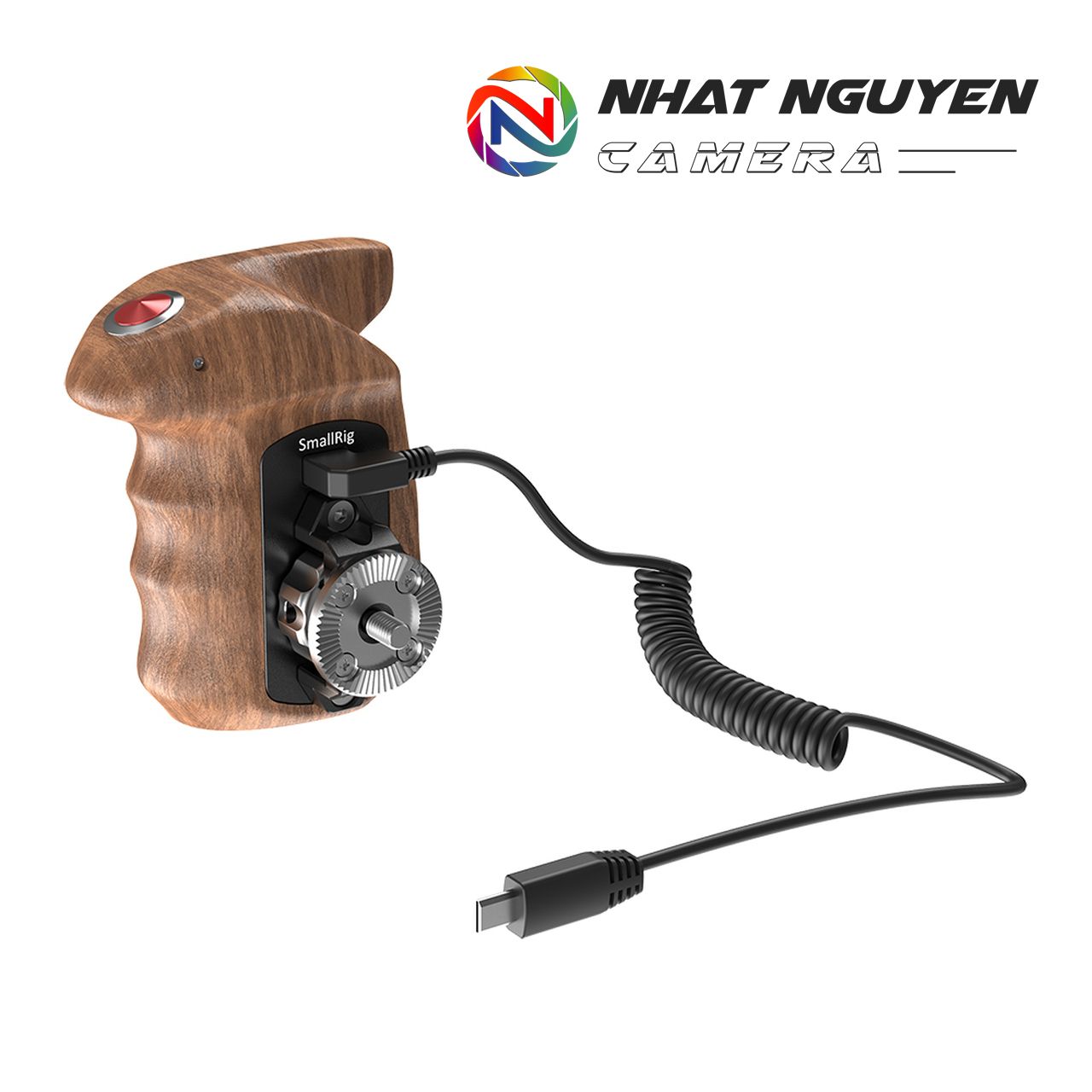 SmallRig Right Side Wooden Hand Grip with Record Start/Stop Remote Trigger for Sony Mirrorless Cameras HSR2511