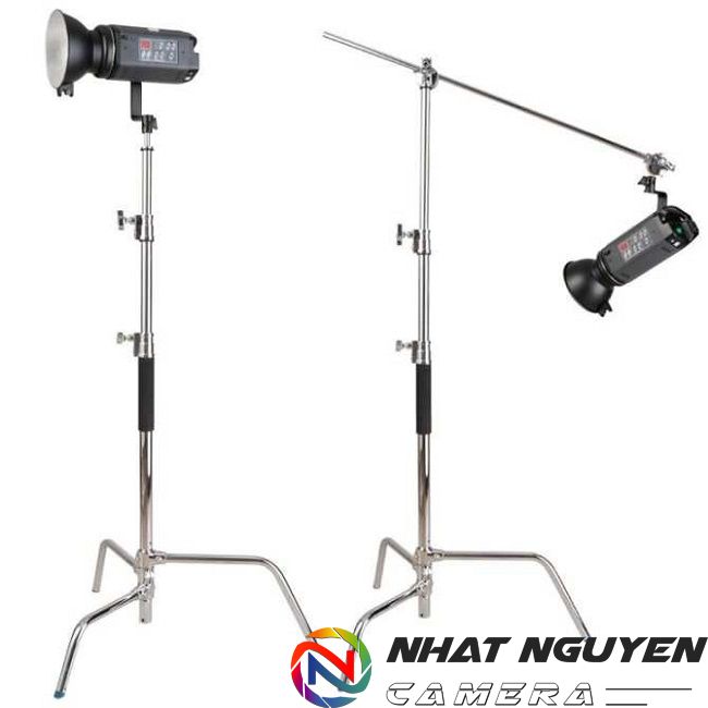 Chân Đèn INOX CStand CK-1 - Chân đèn studio C-stand CK1 (2 khớp + 1 tay boom)