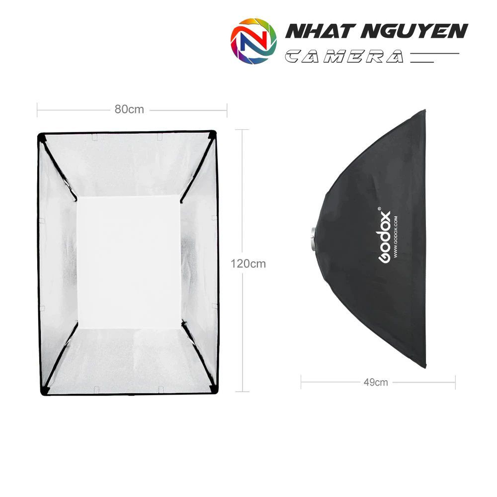 Softbox Godox 80 x 120cm kèm tổ ong - Sotfbox tổ ong 80x120 Godox