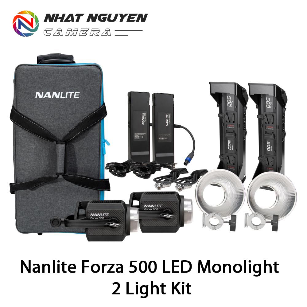 Combo 2 Đèn - Nanlite Forza 500 LED Monolight