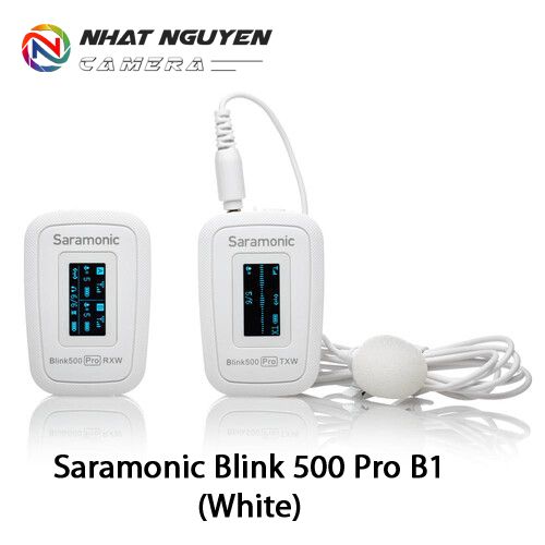 Saramonic B1 Pro ( 1 phát 1 nhận) - Micro thu âm không dây Saramonic Pro B1 - Màu Trắng - Bảo hành 12 tháng
