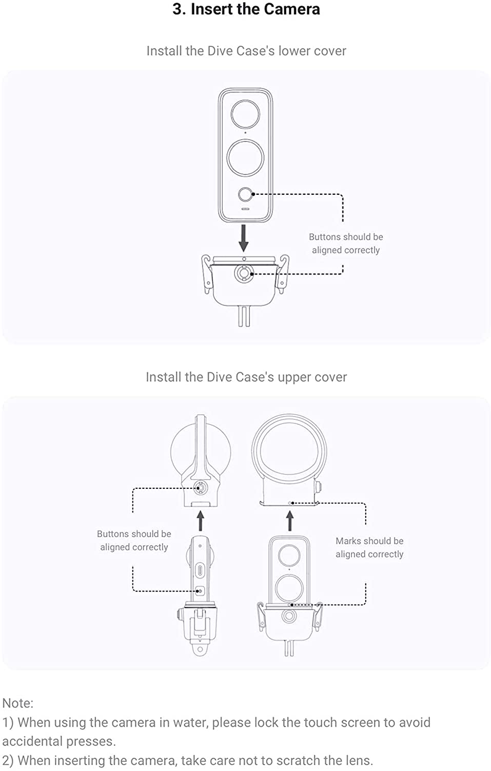 Dive Case Insta360 ONE X2 - Vỏ chống nước Insta 360 One X2 độ sâu 45m