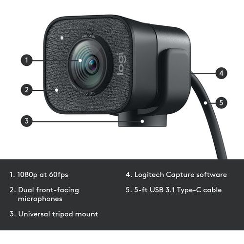 Logitech StreamCam - Webcam Livestream Chuyên Nghiệp - Bảo hành 12 tháng