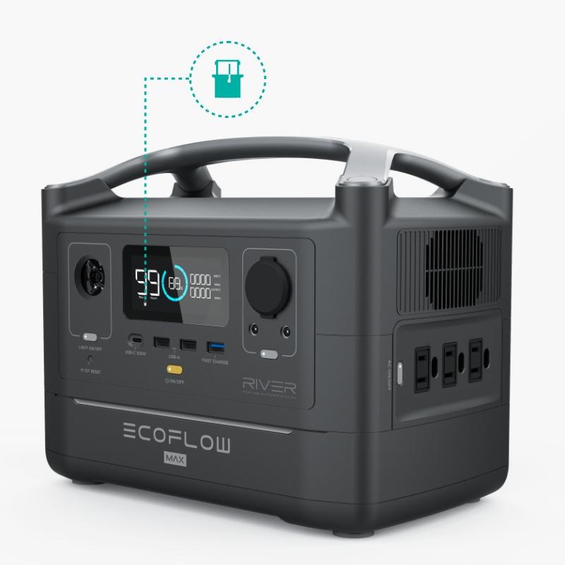 Pin EcoFlow RIVER Extra Battery (600W 288Wh 80,000mAh ) - Bảo hành 12 tháng