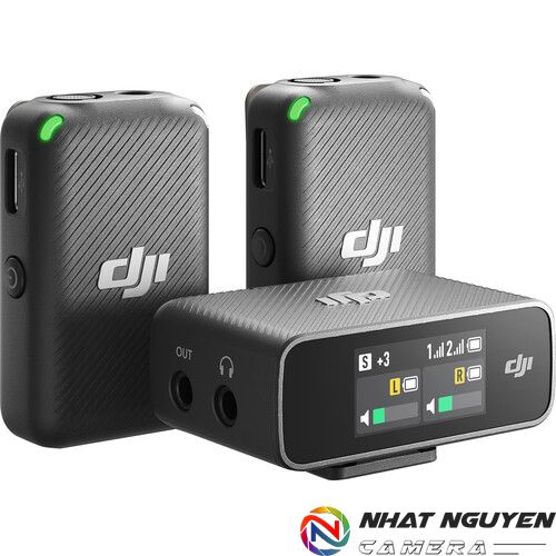 DJI Mic (2TX+1RX)- Microphone không dây dùng cho Camera và Smartphone (2.4 GHz)