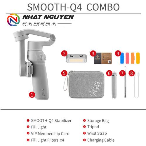 Gimbal Chống Rung Zhiyun Smooth Q4 Combo dành cho điện thoại - Bảo hành 12 tháng