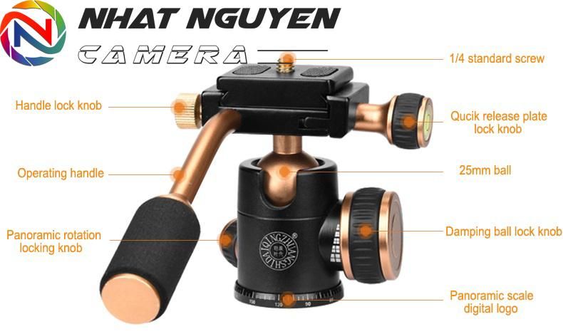 Chân Máy Ảnh - Tripod & Monopod Beike Q160S Chính Hãng