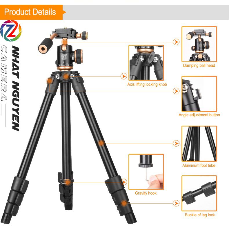 Chân Máy Ảnh - Tripod & Monopod Beike Q160S Chính Hãng