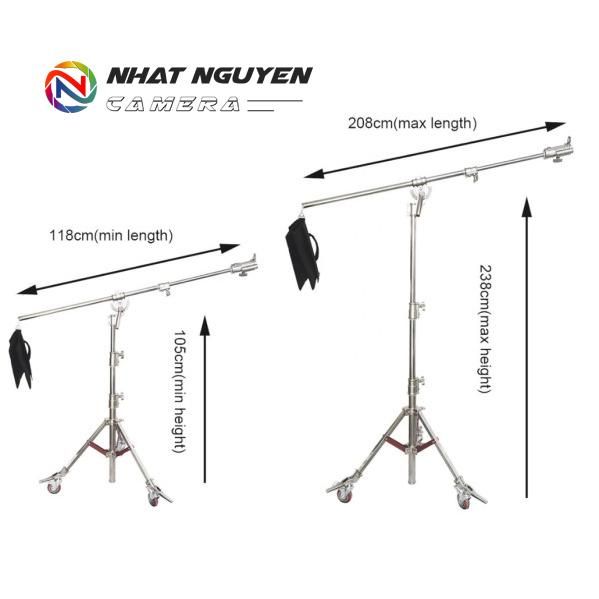Chân Đèn Studio Boom M6 2in1 Steel