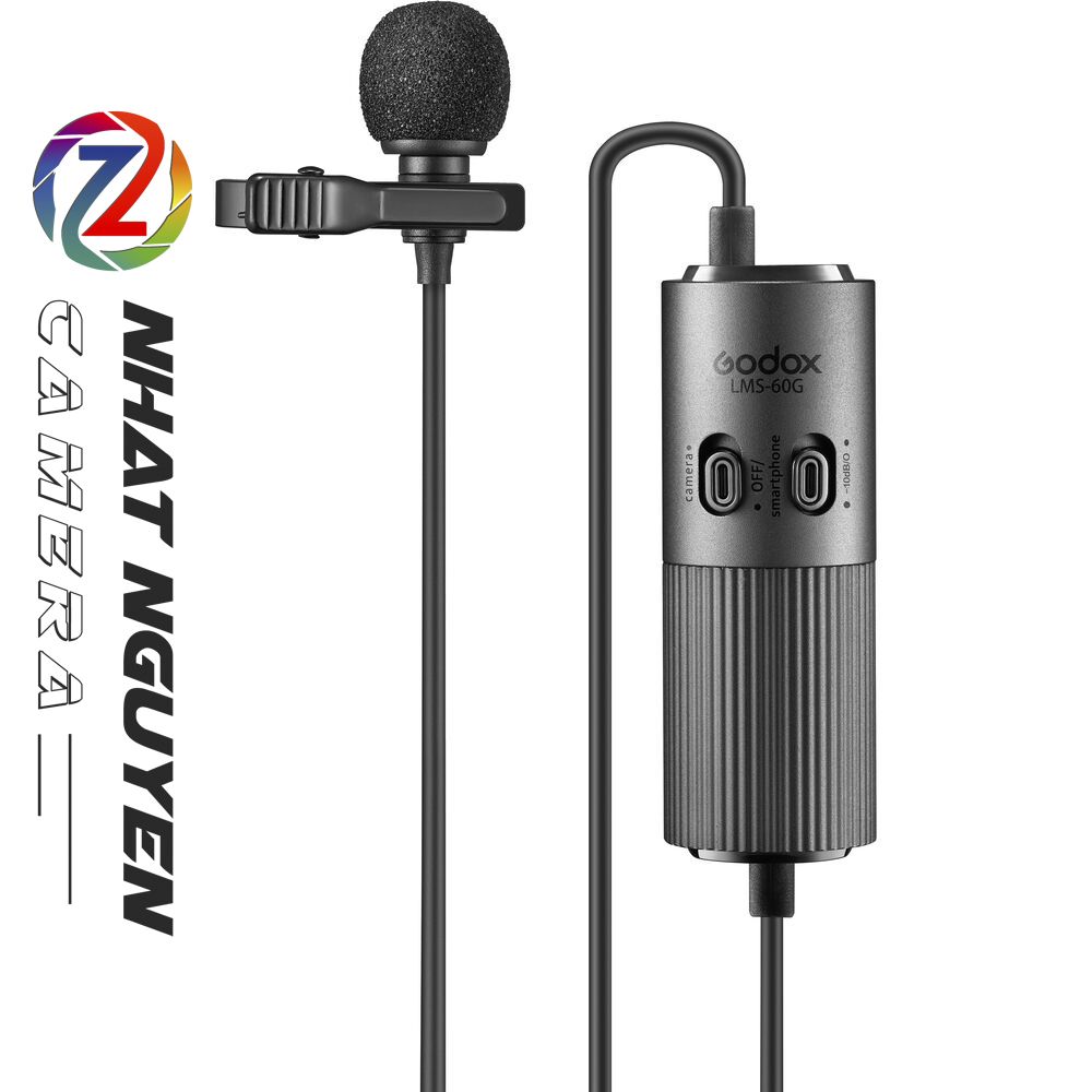 Microphone Godox LMS-60G Lavalier - Godox LMS 60G - Chính Hãng