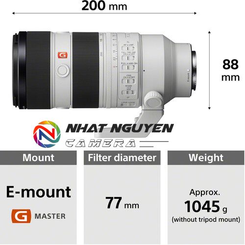 Ống kính Sony FE 70-200mm f/2.8 GM OSS II - Chính Hãng