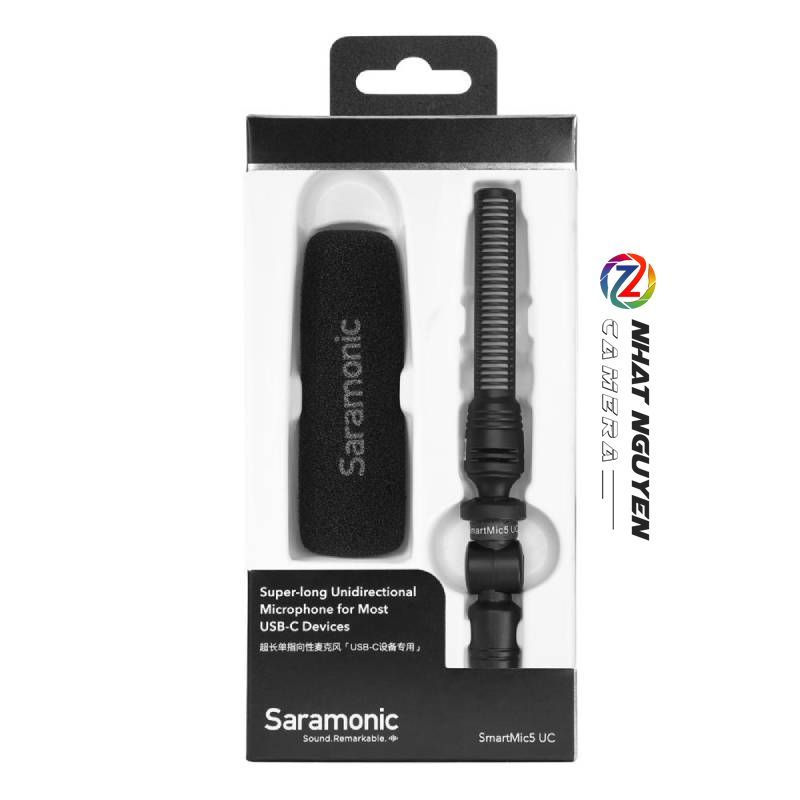 Micro thu âm nhỏ gọn SmartMic5 UC - Saramonic SmartMic5 UC (Đầu ra cổng USB-C)