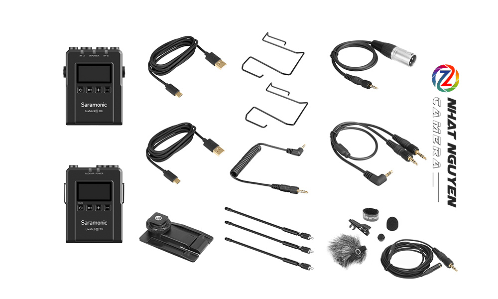 Bộ micro quay phim không dây Saramonic UwMic9S Kit 1 (TX9S+ RX9S)- Bảo hành chính hãng