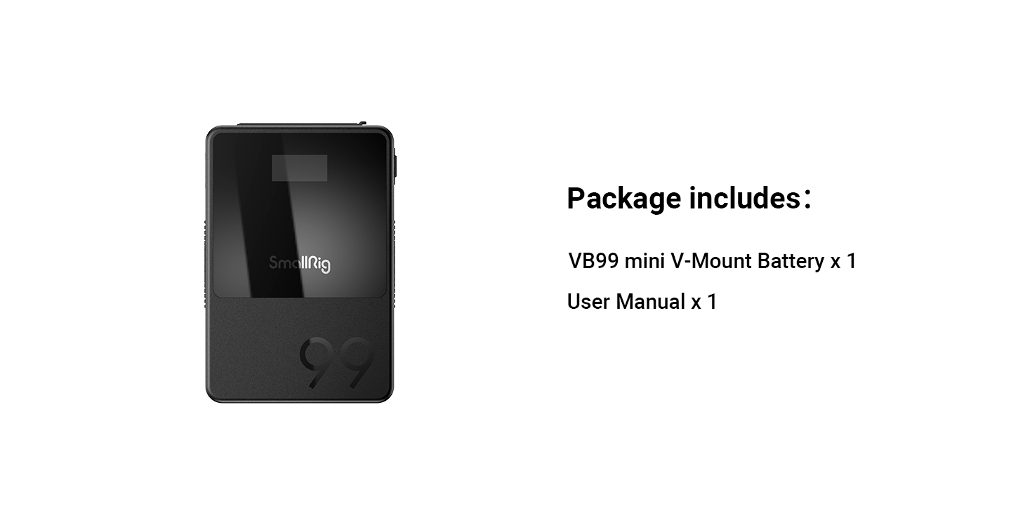 Pin SmallRig VB99 mini V Mount Battery 3580