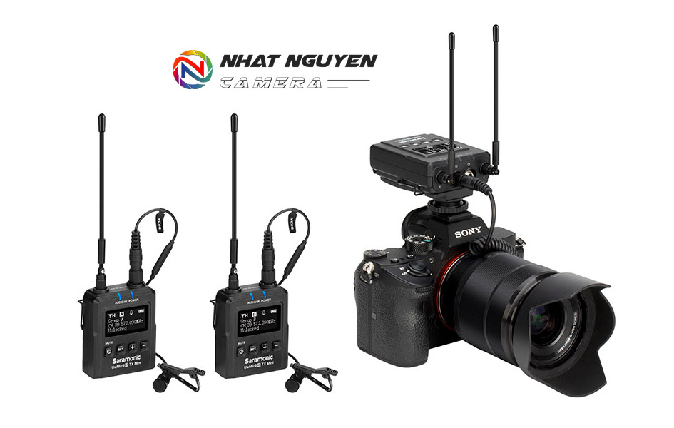 Micro quay phim không dây Saramonic UwMic9S Mini Kit 2 (TX9S Mini+TX9S Mini +RX9 Mini)- Bảo hành chính hãng