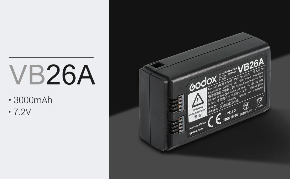 Pin Godox VB26A Cho Flash Godox V1 Godox V860III