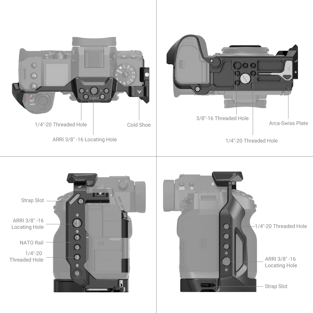 Khung SmallRig Cage cho máy ảnh FUJIFILM X-H2 / X-H2S - 3934