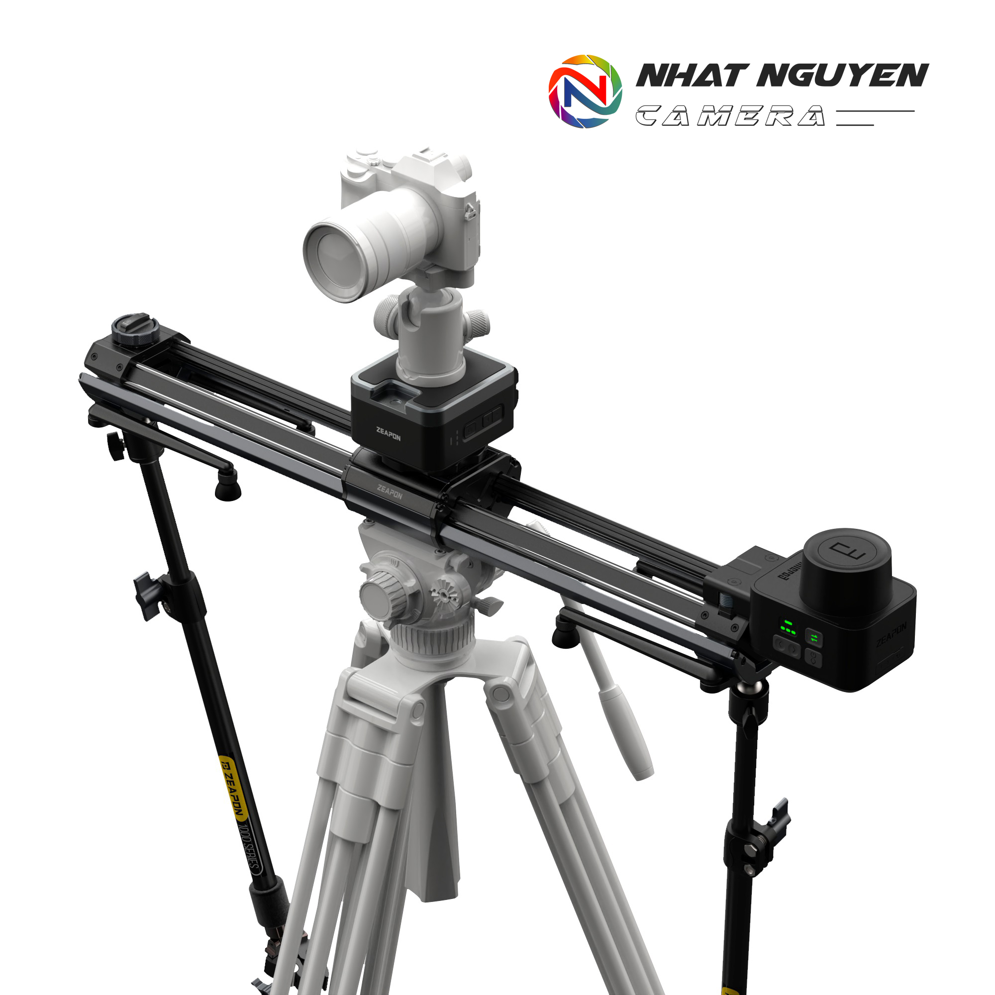 Micro3 E1000 Motorized kèm PONS Motorized Pan Head Slider Zeapon - Chính hãng