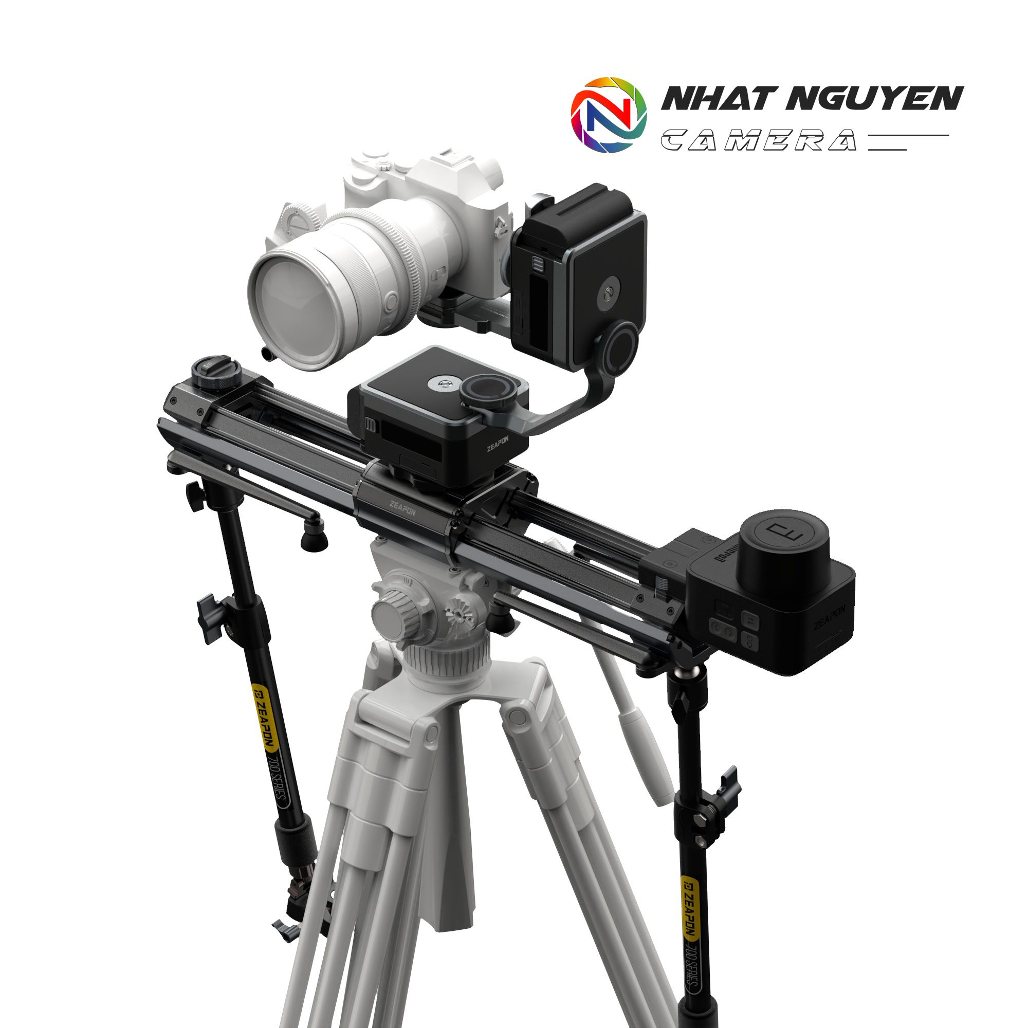 Micro3 E1000 Motorized kèm PONS PT Motorized Pan Head Slider Zeapon - Chính hãng