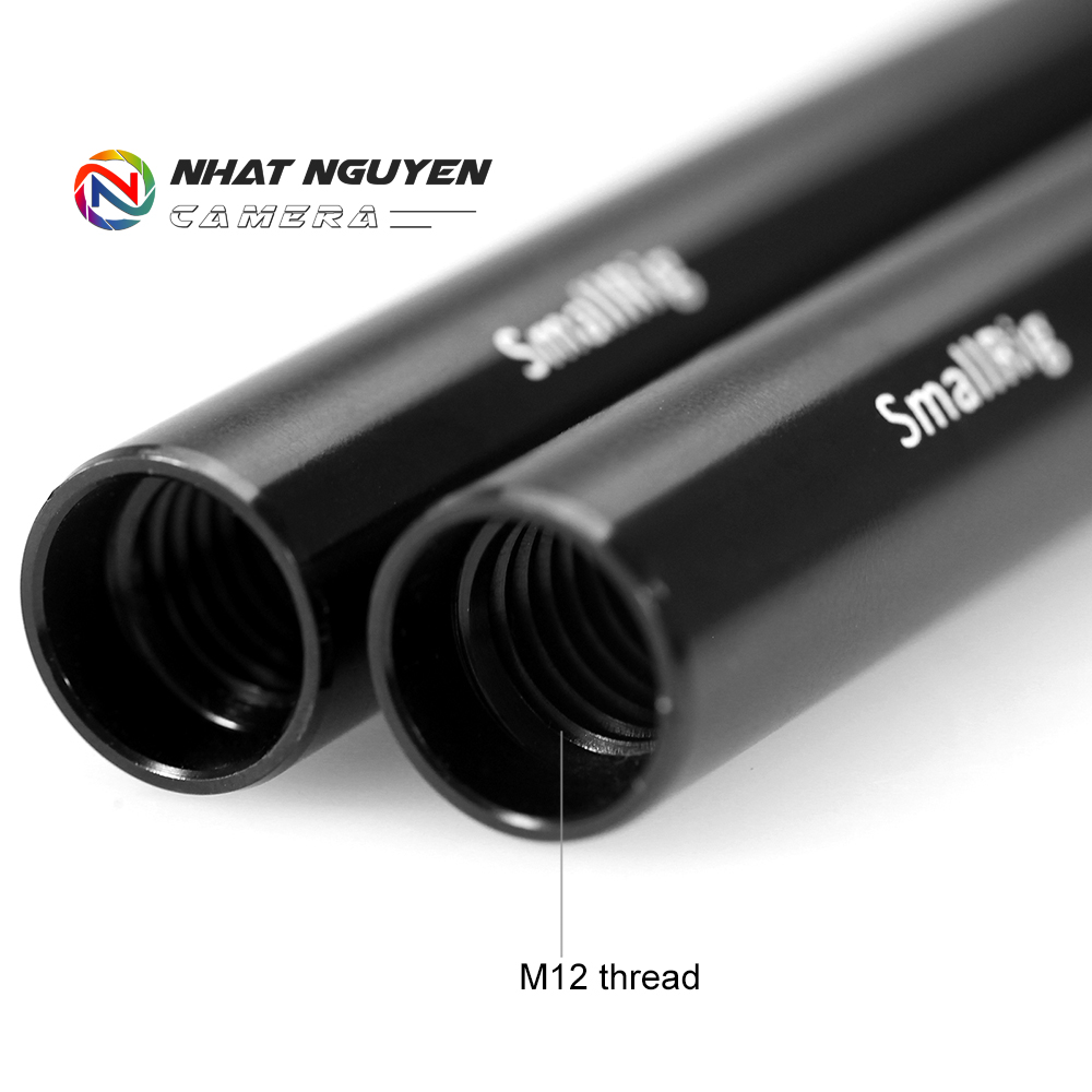 SmallRig 2pcs 15mm Black Aluminum Alloy Rod(M12-30cm) 12inch 1053